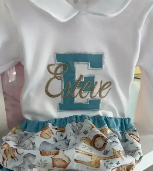 foto de conjunto de cumpleaños de mi bebé moda infantil