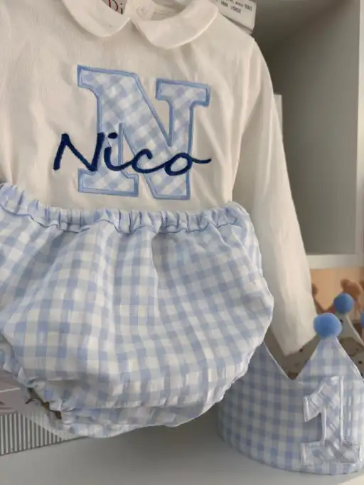 foto de conjunto de cumpleaños de mi bebé moda infantil