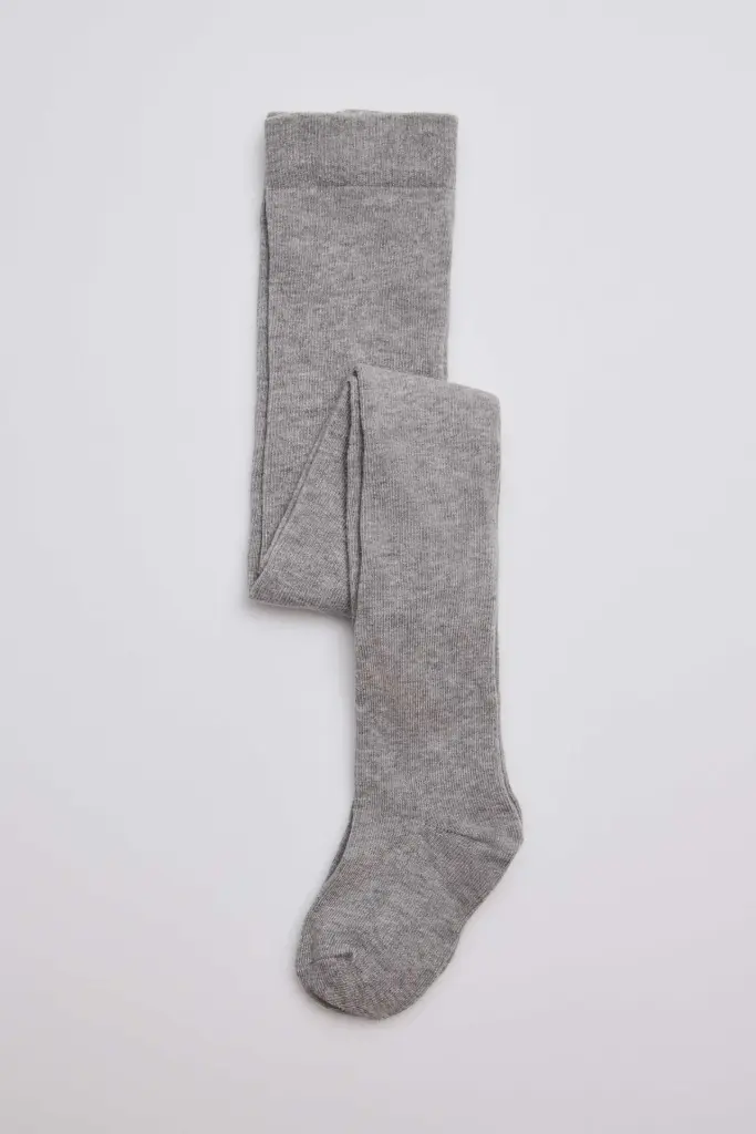 LEOTARDO GRIS JASPEADO ALGODÓN