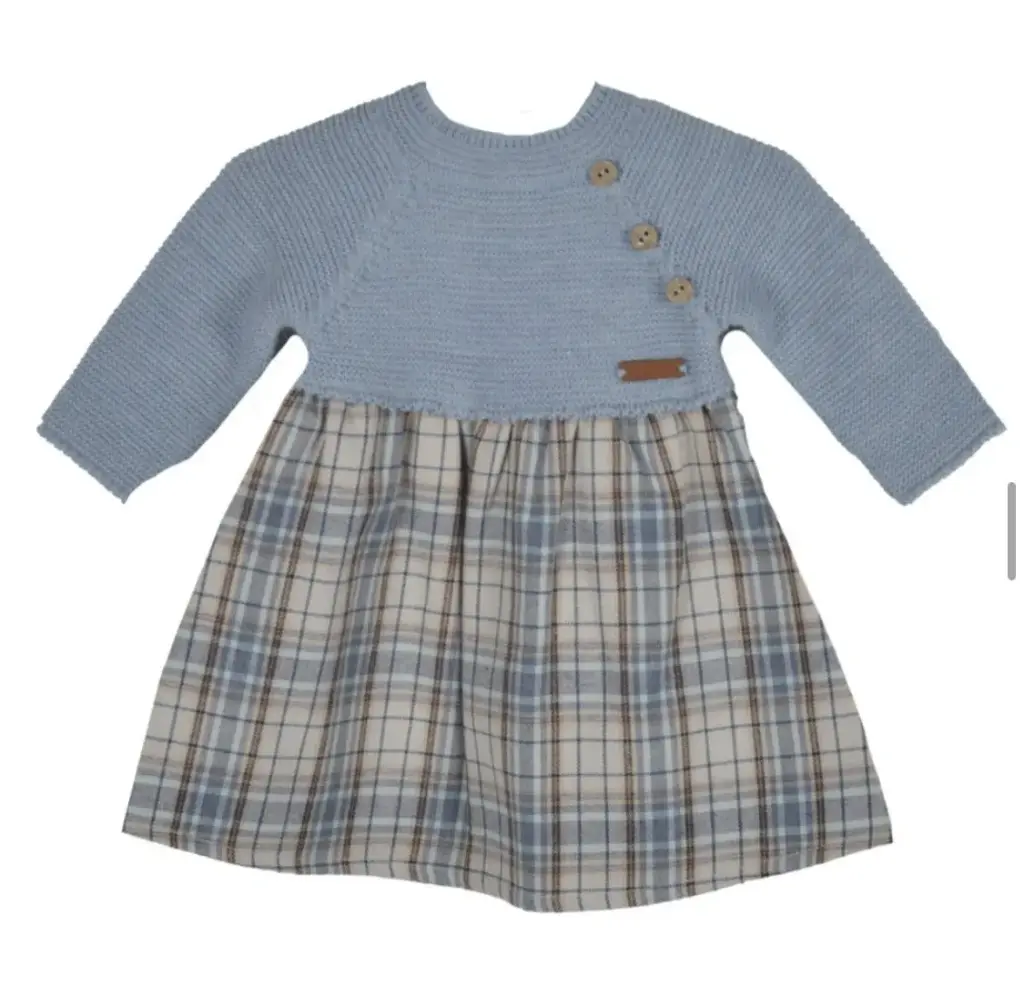 VESTIDO PONDEROSA PUNTO TARTÁN