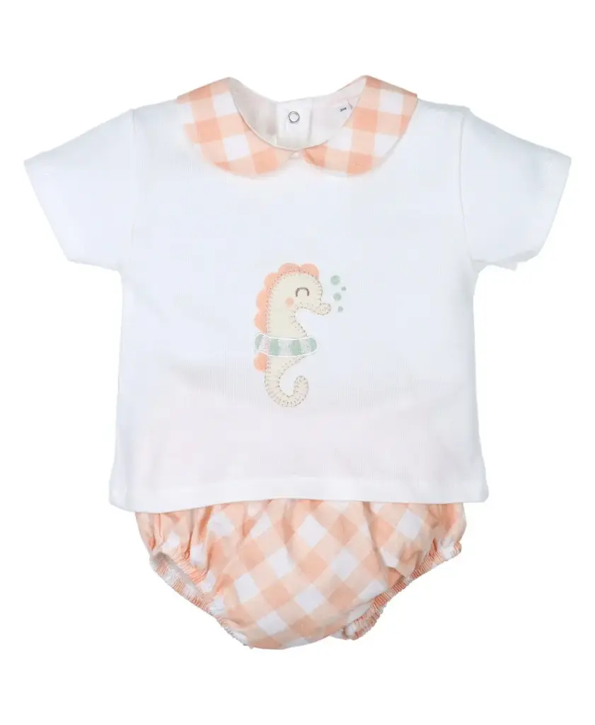 CONJUNTO POLOLO CABALLITO VICHY