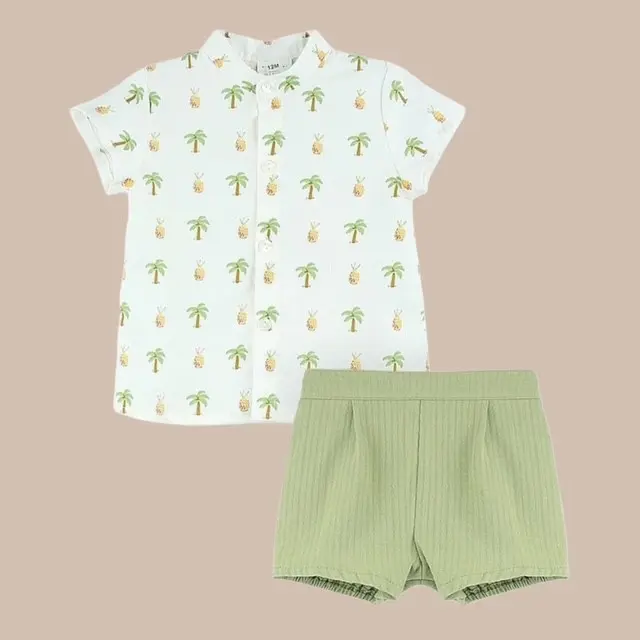 CONJUNTO VERDE PIÑAS BABYFERR