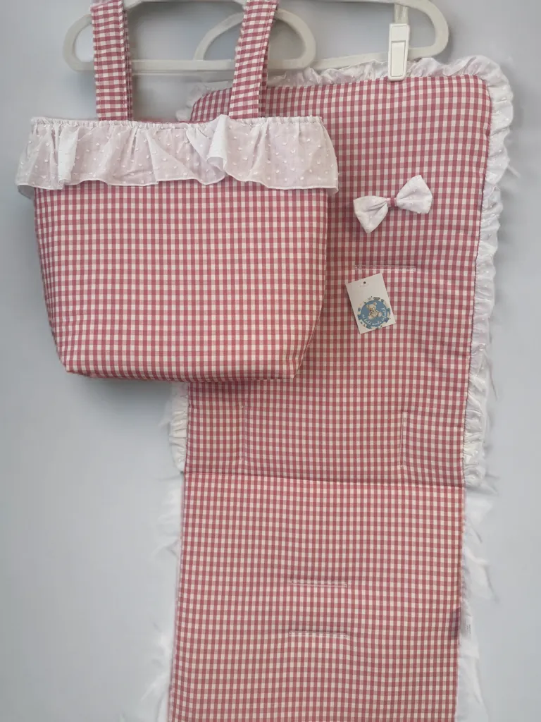 CONJUNTO SILLA VICHY ROSA