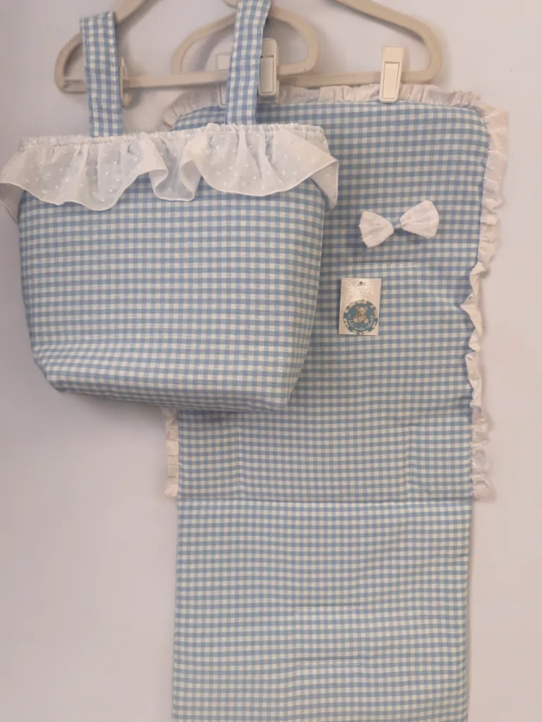 CONJUNTO SILLA VICHY CELESTE