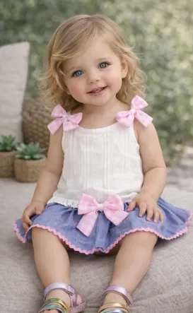 CTO. BLUSA PLUMETI Y DENIM (18M)