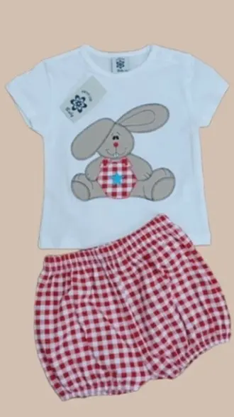 CONJUNTO CONEJITO VICHY