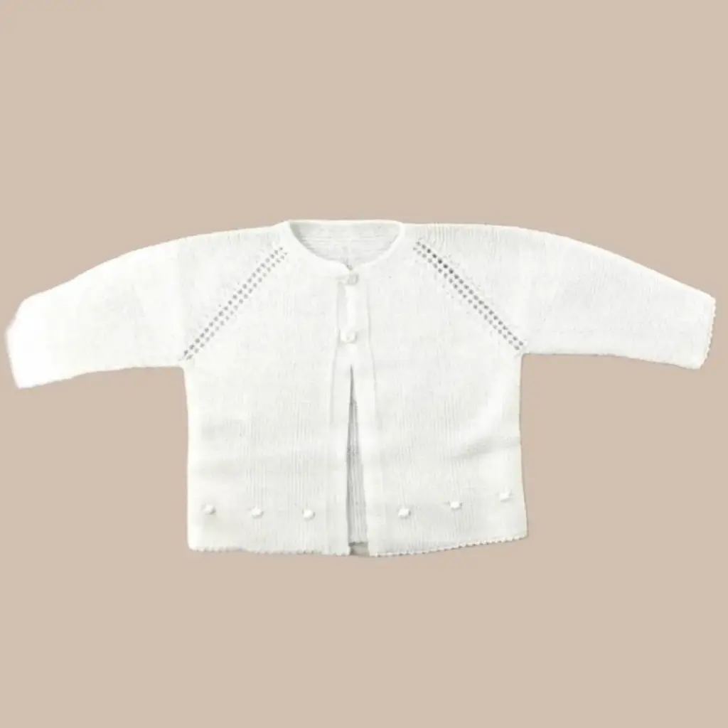 CHAQUETA HILO BLANCA