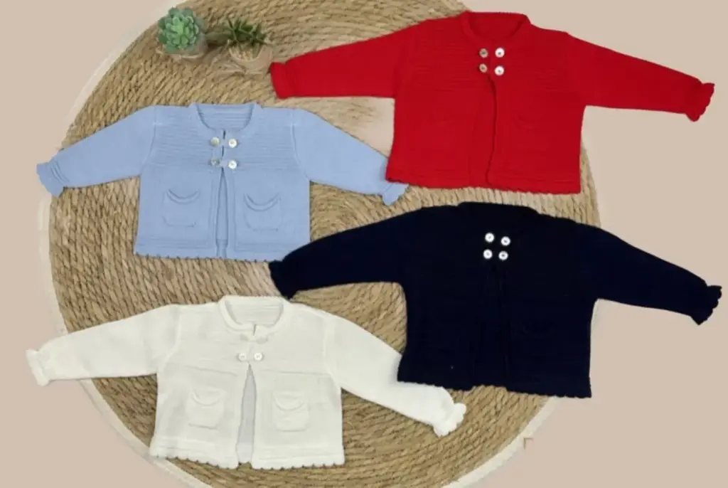 CHAQUETA HILO UNISEX DETALLE BOLSILLOS