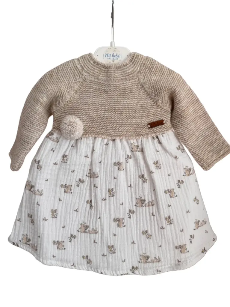 VESTIDO PUNTO POMPÓN