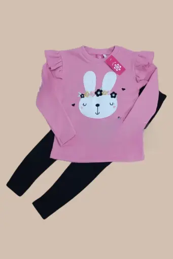 [01336 ROSA] CONJUNTO CONEJITO ROSA