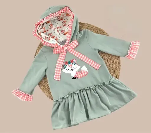 [07050] VESTIDO ZORRITO CAPUCHA