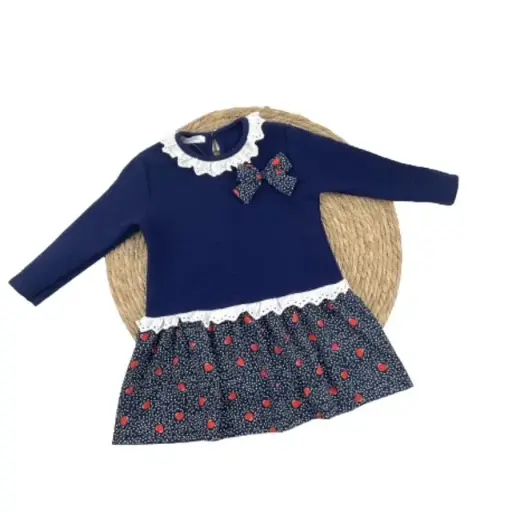 [6011] VESTIDO LAZO CORAZONES