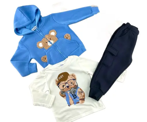 [NIÑO OSO 3 P] JUNTO SPORT OSITO 3 PIEZAS