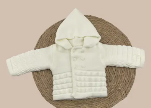 [00308 CRUDO] CHAQUETA CAPUCHA LANA