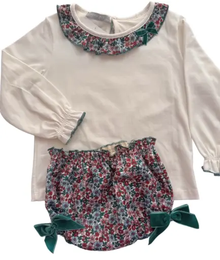 [FLORES LAZO] CONJUNTO FLOWERS CULETÍN