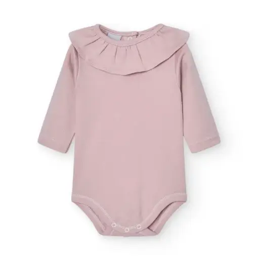 [1117 ROSA] BODY BABIDÚ VOLANTE