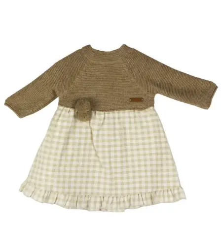 VESTIDO PUNTO TIERRA VICHY