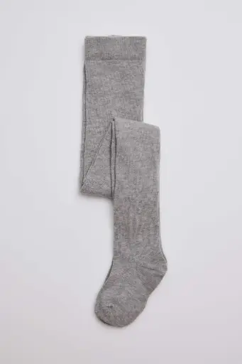 LEOTARDO GRIS JASPEADO ALGODÓN