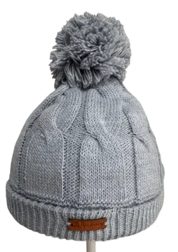 [GORRO PONDEROSA PLOMO] GORRO LANA TRENZADO