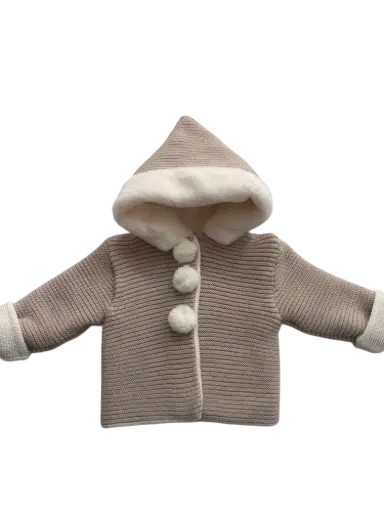 [511 ARENA] ABRIGO LANA PELO POMPONES