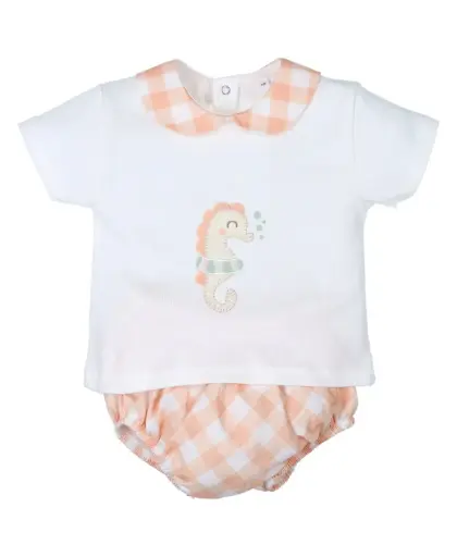 [31978] CONJUNTO POLOLO CABALLITO VICHY