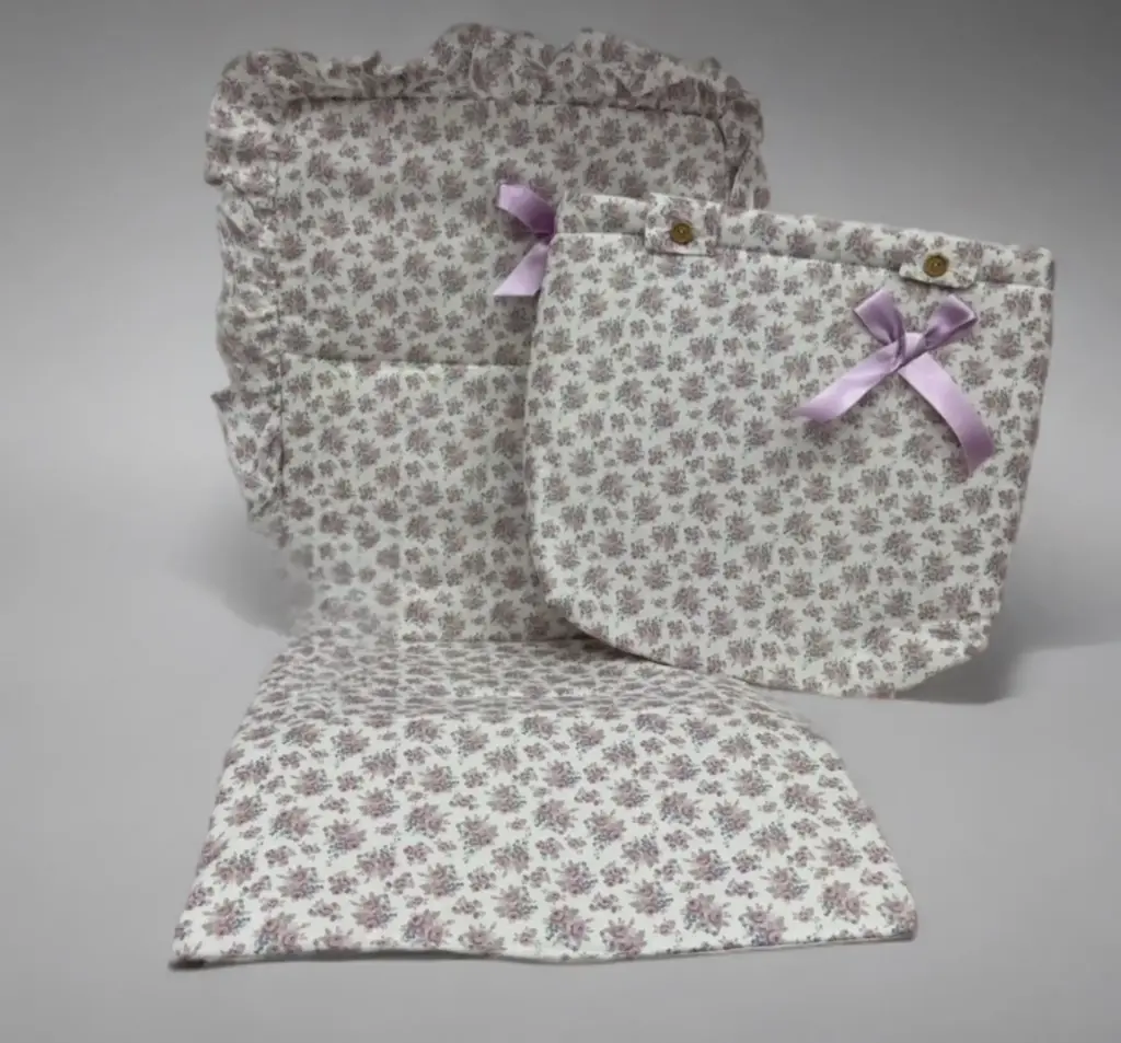 CONJUNTO SILLA FLORES VIOLETA