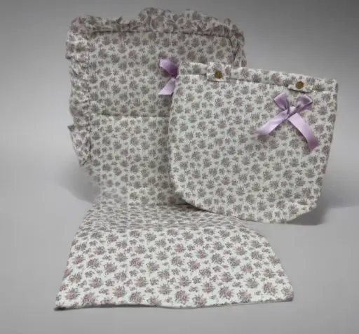 CONJUNTO SILLA FLORES VIOLETA