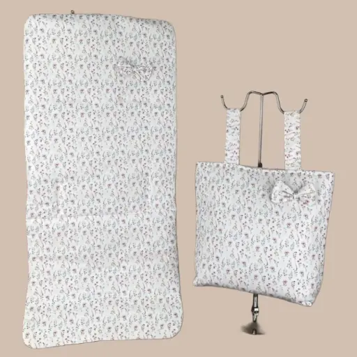[0337] CONJUNTO BOLSO LIBERTY FLORES 
